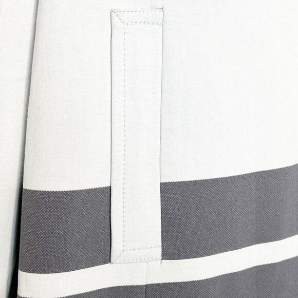 Halogen Cream & Grey Striped Jacket Coat - Picture 7 of 16